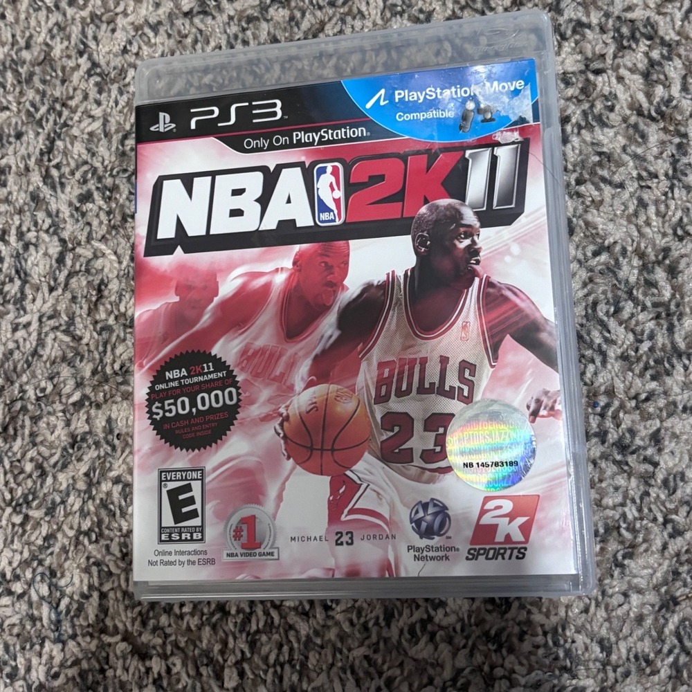NBA 2K11 Sony PlayStation PS3 Michael Jordan Chicago Bulls 2K Sports Video Game